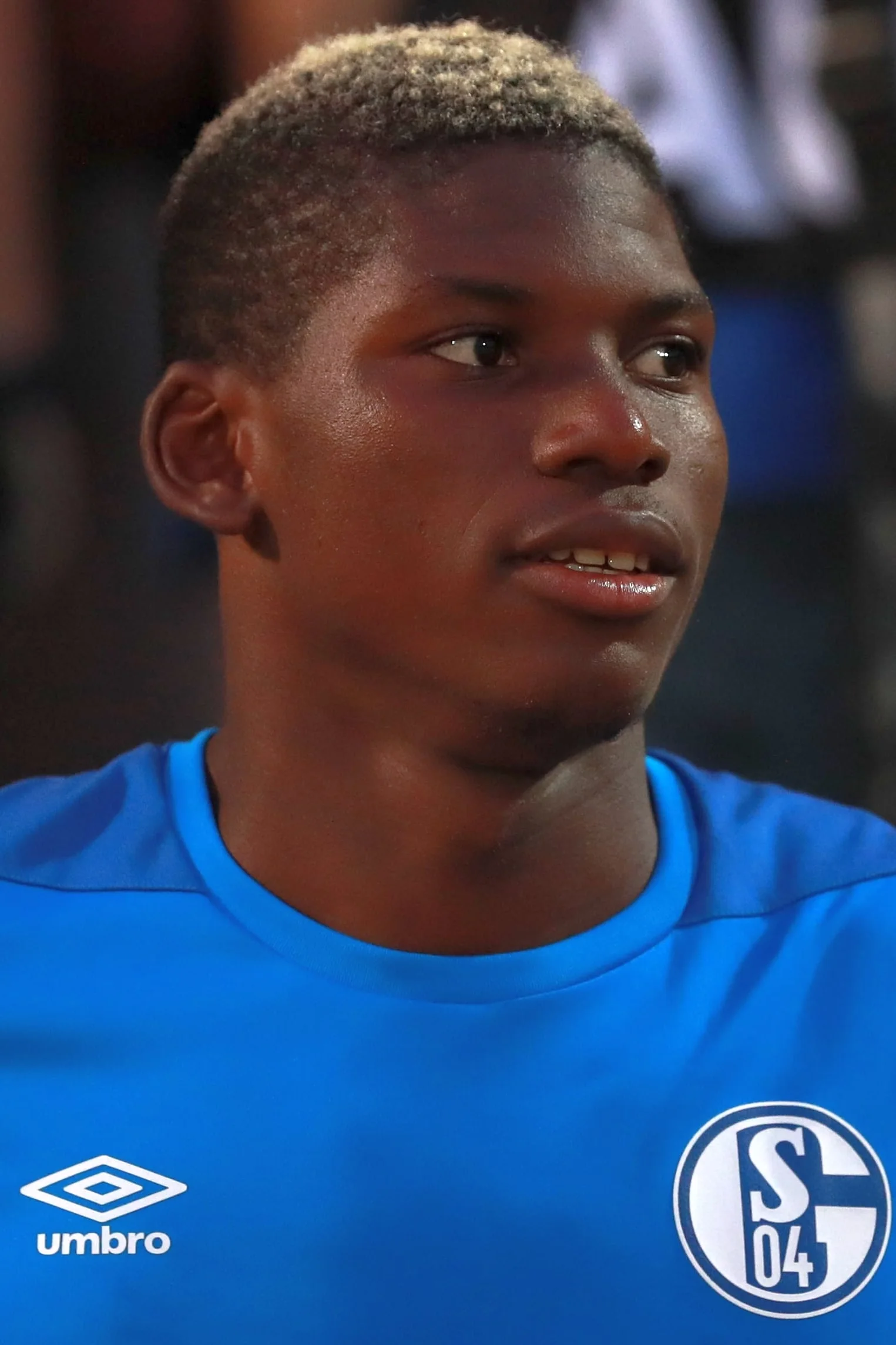 Breel Embolo con el Schalke ante Schweinfurt el 17 de agosto de 2018. Fotografía de archivo.