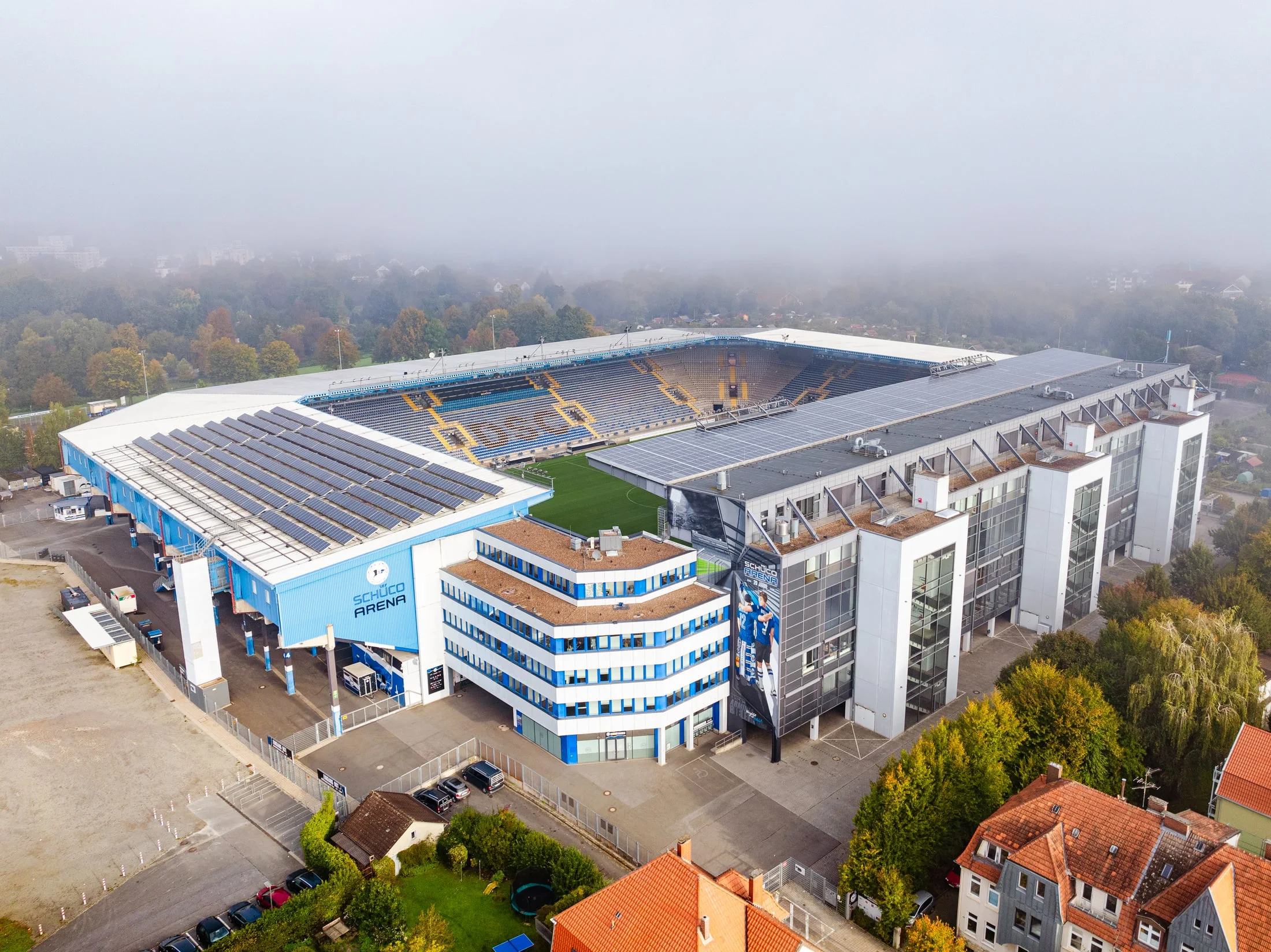 Vista de la SchücoArena de Bielefeld el 5 de octubre de 2024. Fotografía de archivo; no corresponde al partido sub-21 de 2026.