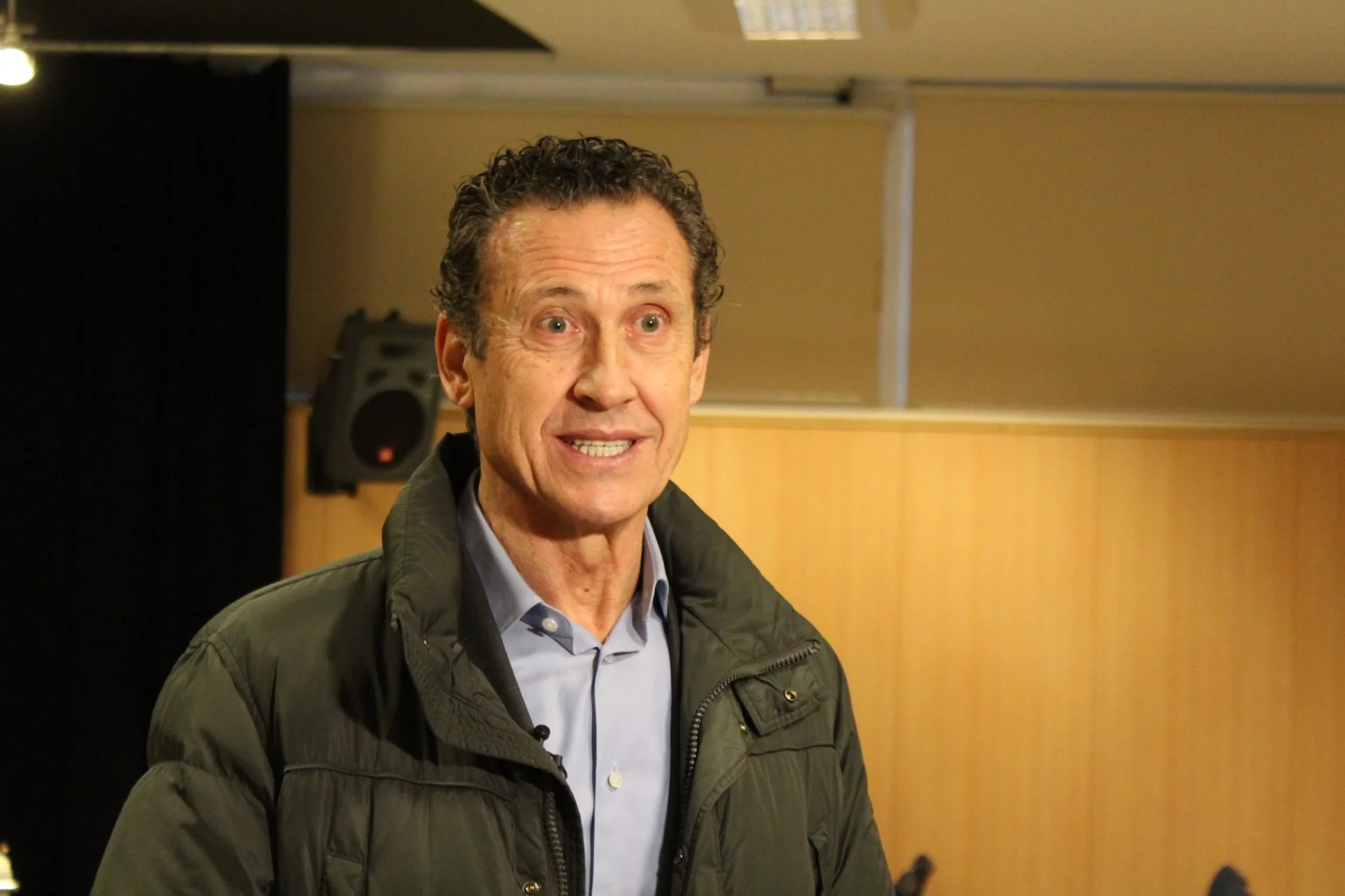 Jorge Valdano durante un encuentro en el centro cultural Ernest Lluch en febrero de 2018.