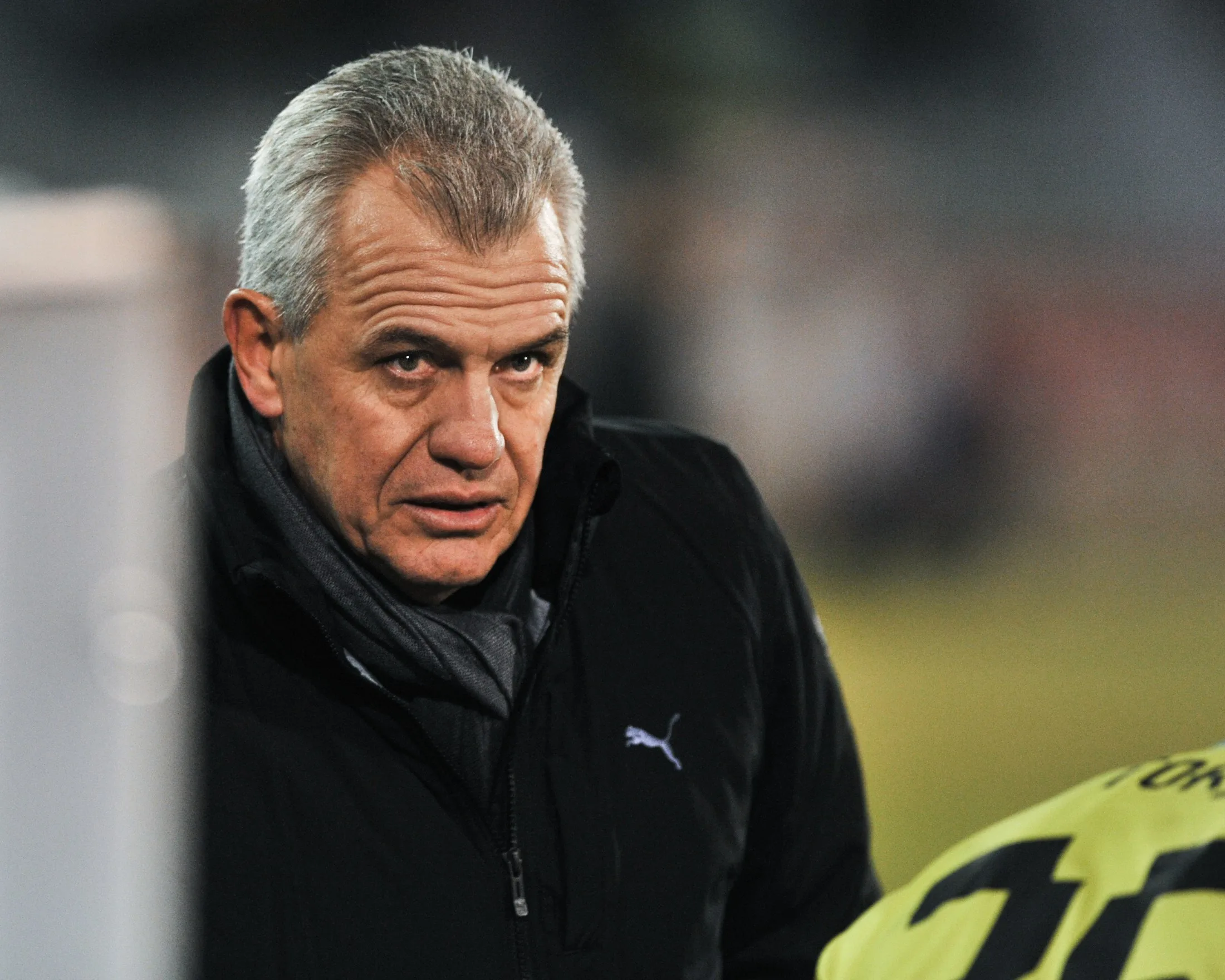 Javier Aguirre durante el partido entre Real Jaén y Espanyol en diciembre de 2013.