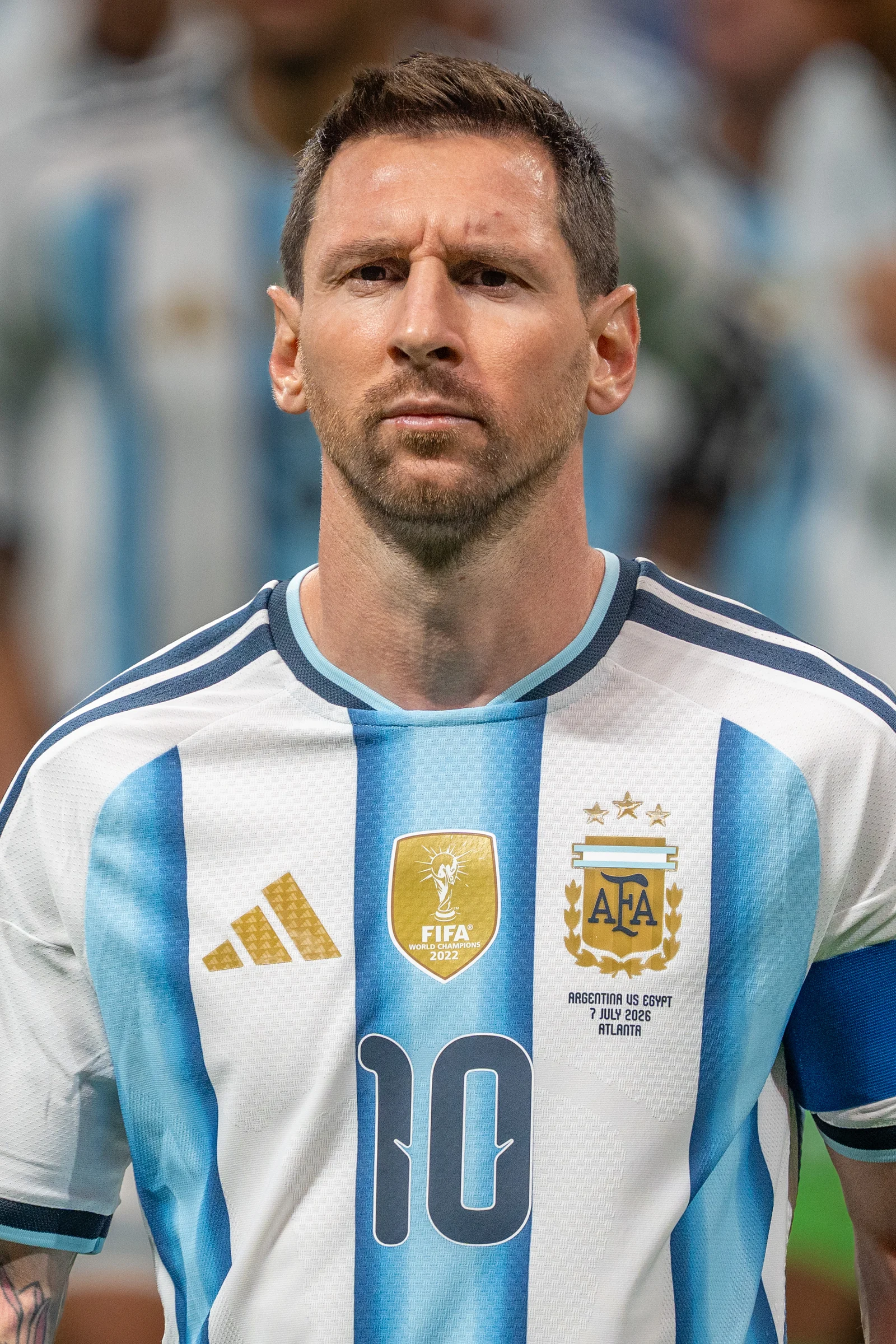 Lionel Messi con la selección argentina ante Egipto, fotografía de archivo del 7 de julio de 2026.